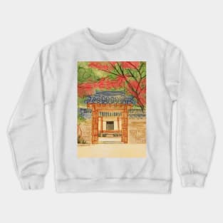 Door to the Korean traditional village Crewneck Sweatshirt